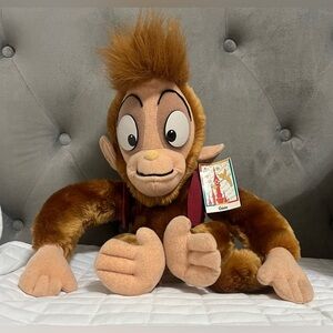 Disney's Euro Disney Vintage Aladdin Abu Monkey Sidekick Plush  NWT